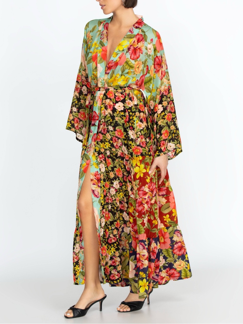 Johnny Was Burke Floral Maxi Kimono